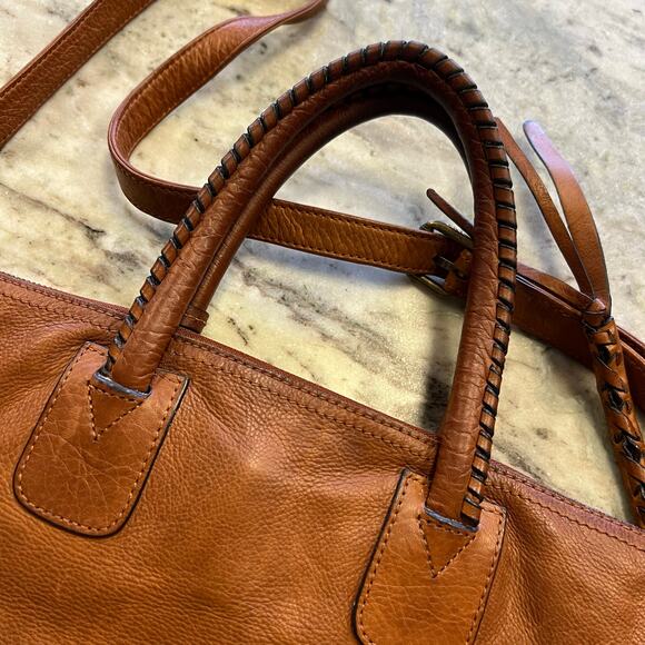 Frye Jenny Fold Over Authentic Leather Crossbody Bag - Picture 5 of 8